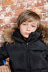 Ellabee Black Bomber with Natural Fur
